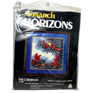 Monarch Horizons 1981 Needlepoint Kit - The Cardinals T1346 by Roger W Reinardy